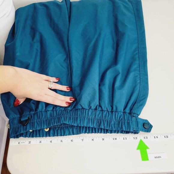 Vintage 90s Columbia Mens Small Spell Out Box Logo Nylon Joggers Snow Ski Pants - Picture 9 of 15